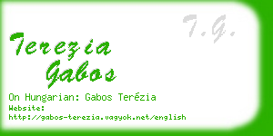 terezia gabos business card